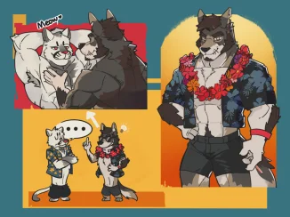 夏日猫狼