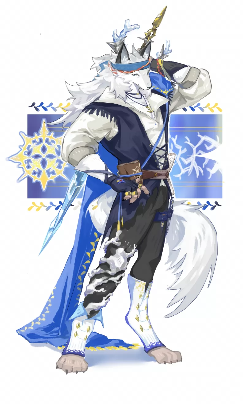 白狼皮肤 by 多莫西, 剑与远征：启程, 法拉莫尔
