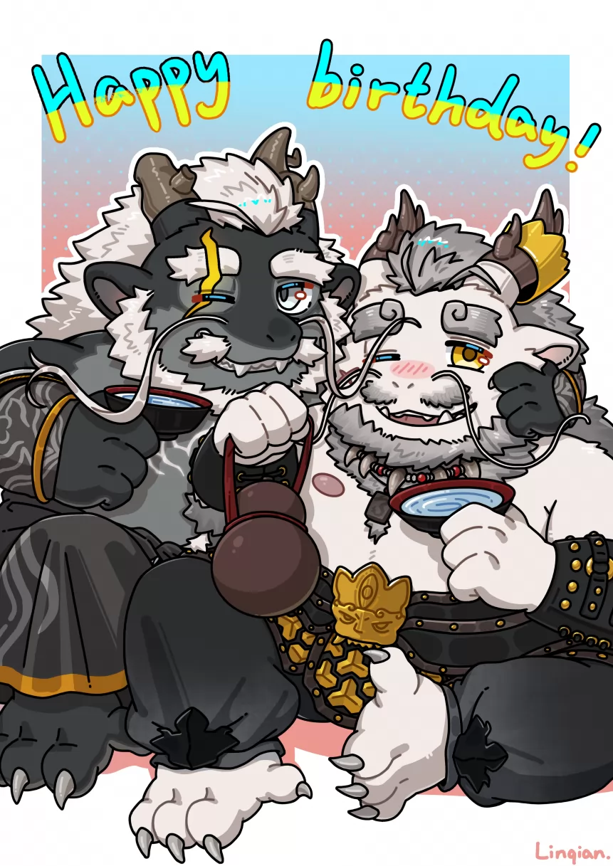 黑白龙贴贴委托 by 麟千不在