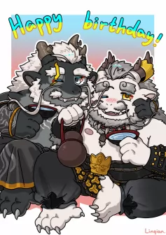 黑白龙贴贴委托 by 麟千不在