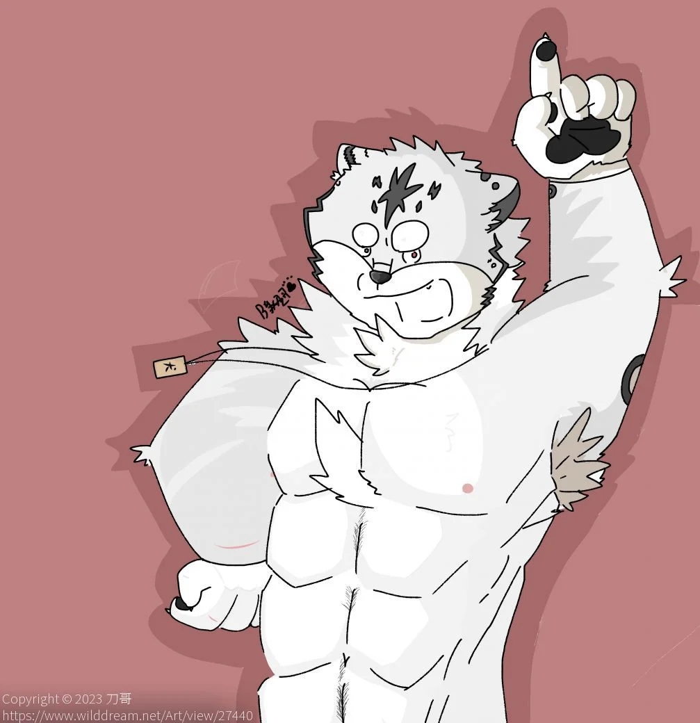 指👉 by DogerShibainu32, 雪豹