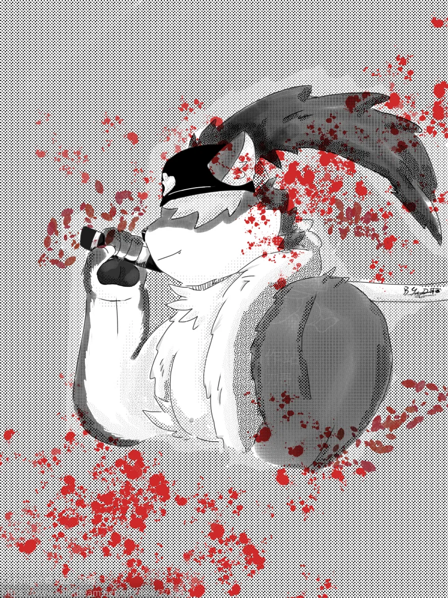 八房 by DogerShibainu32, 犬兽人
