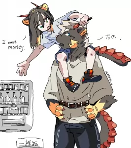 像在带亲戚家小孩 by AleprydNight
