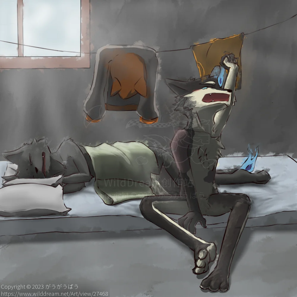 Good morning by がうがうばう, furry, morning