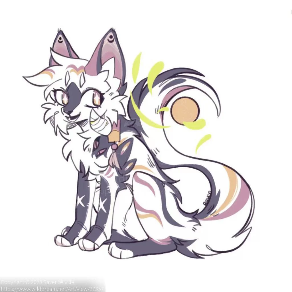 互绘返图 by Raven瑞文鸦, furry, oc, 互绘