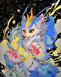 #有兽焉﻿ ﻿#生日快乐﻿ ﻿#画画﻿ ﻿#二次元﻿ by 彩色方糖会飞