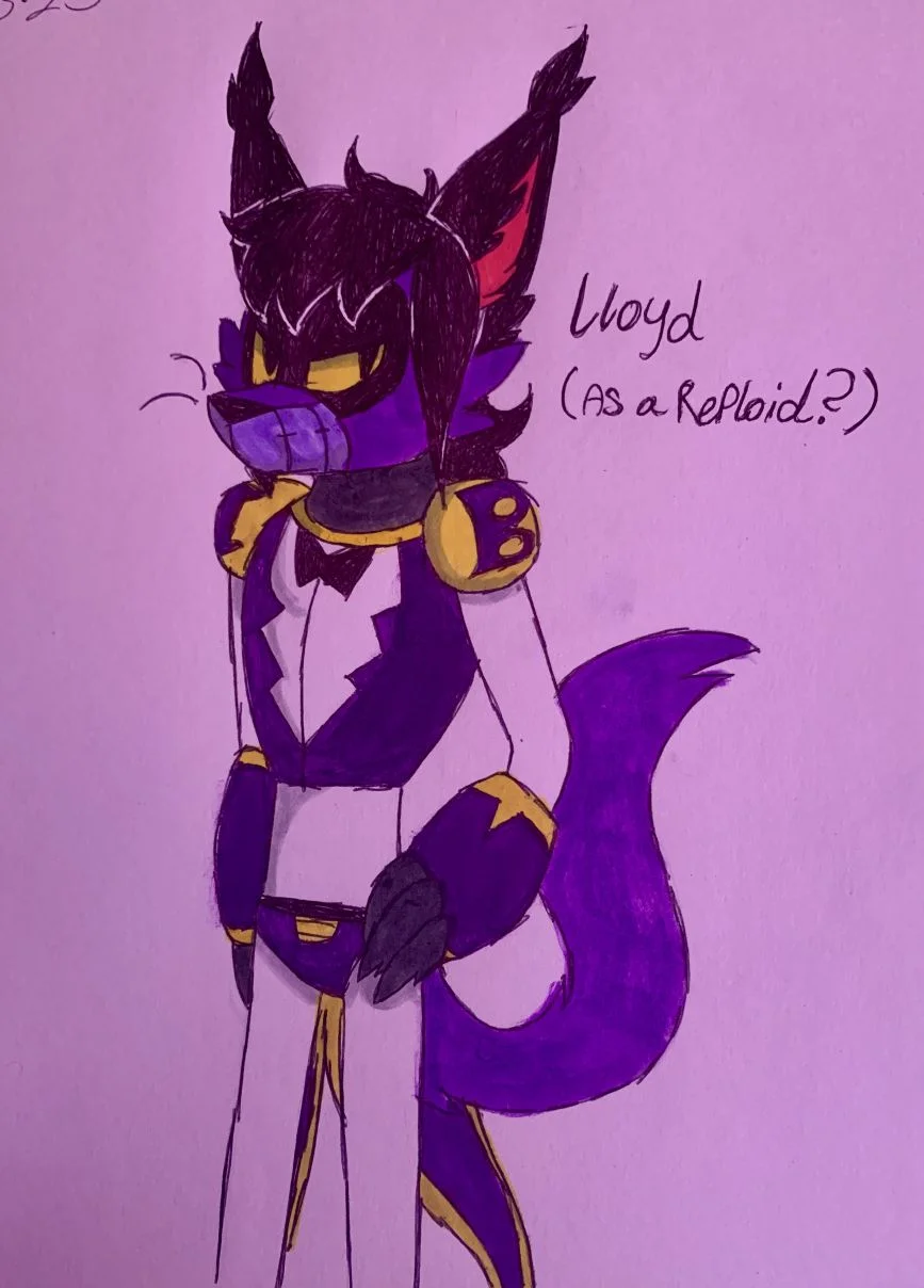 Lloyd as a Reploid by MockeryLloyd, Caracal, furry, megaman, megamanx, reploid