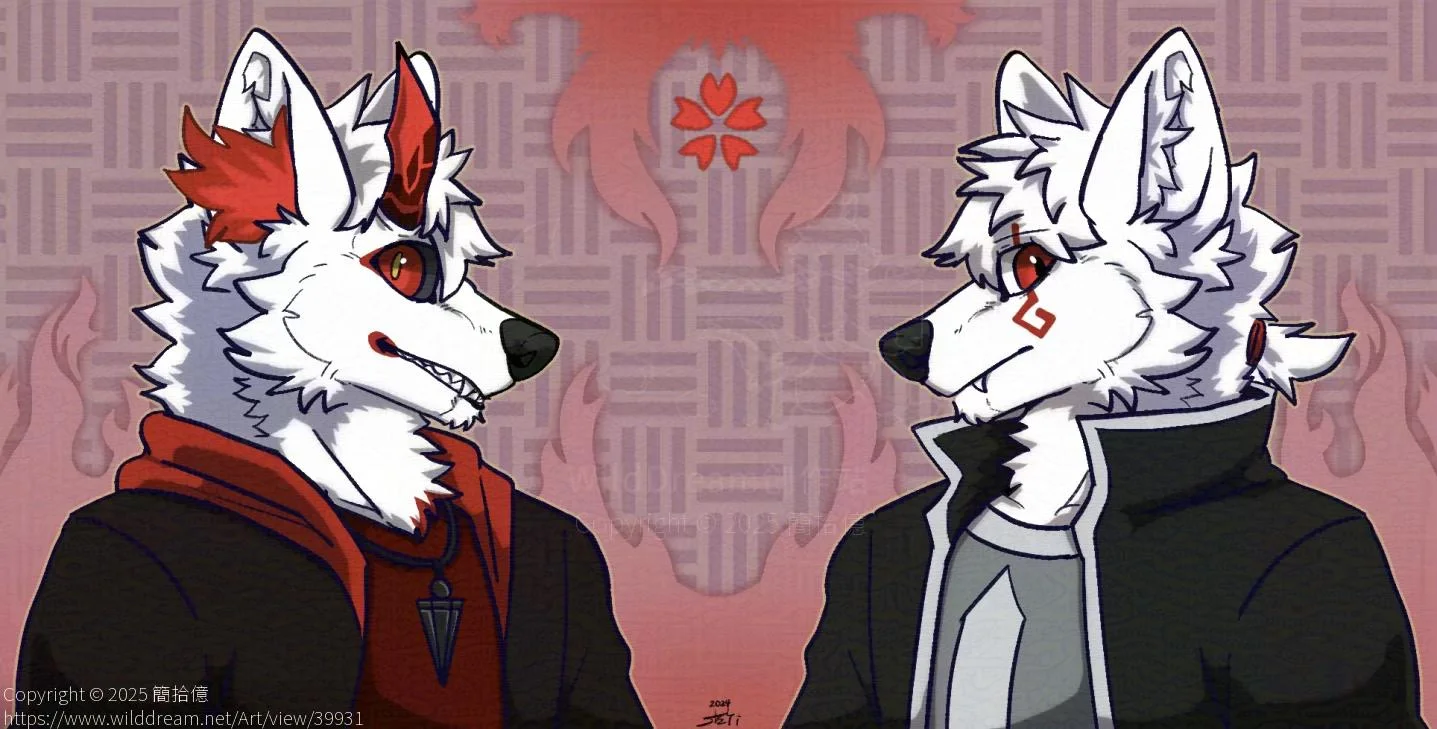 [Artfight2024]Yaraku&HakuOu by 簡拾億, Artfight