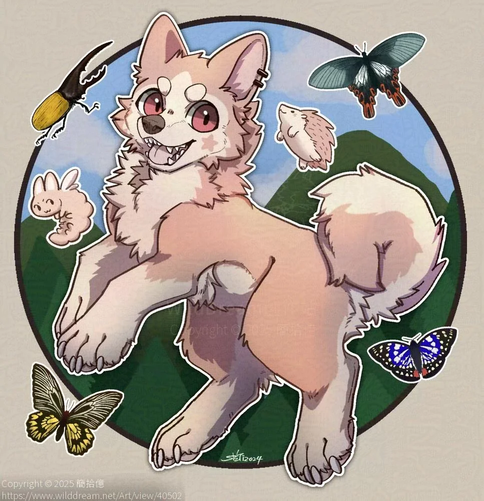 [Artfight2024]Hika by 簡拾億, Artfight, 狗, 純獸