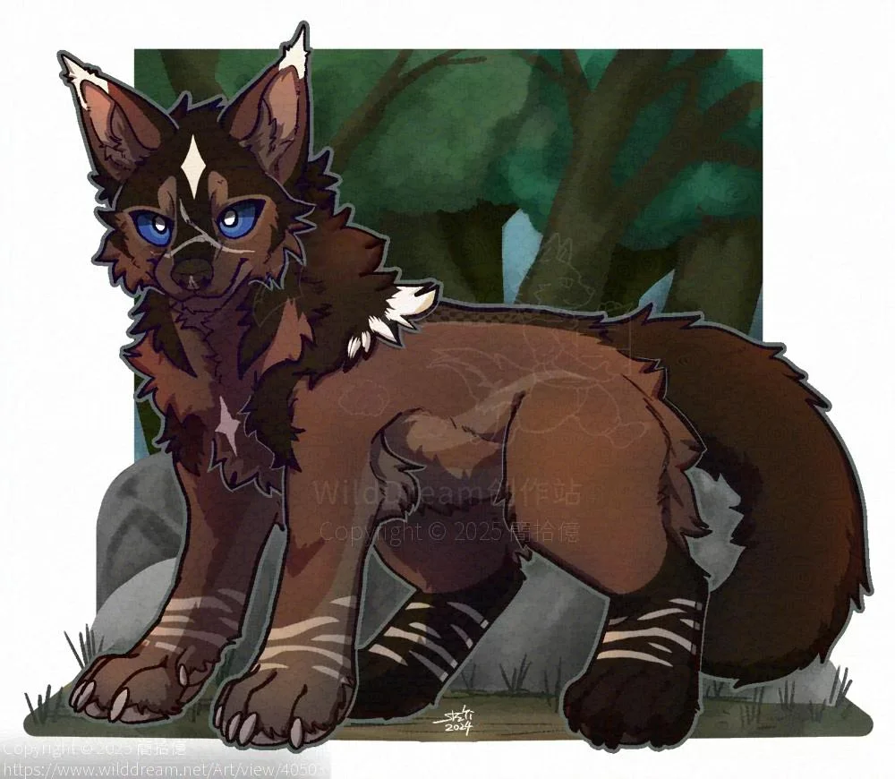 [Artfight2024]Kira by 簡拾億, Artfight, 狼, 純獸