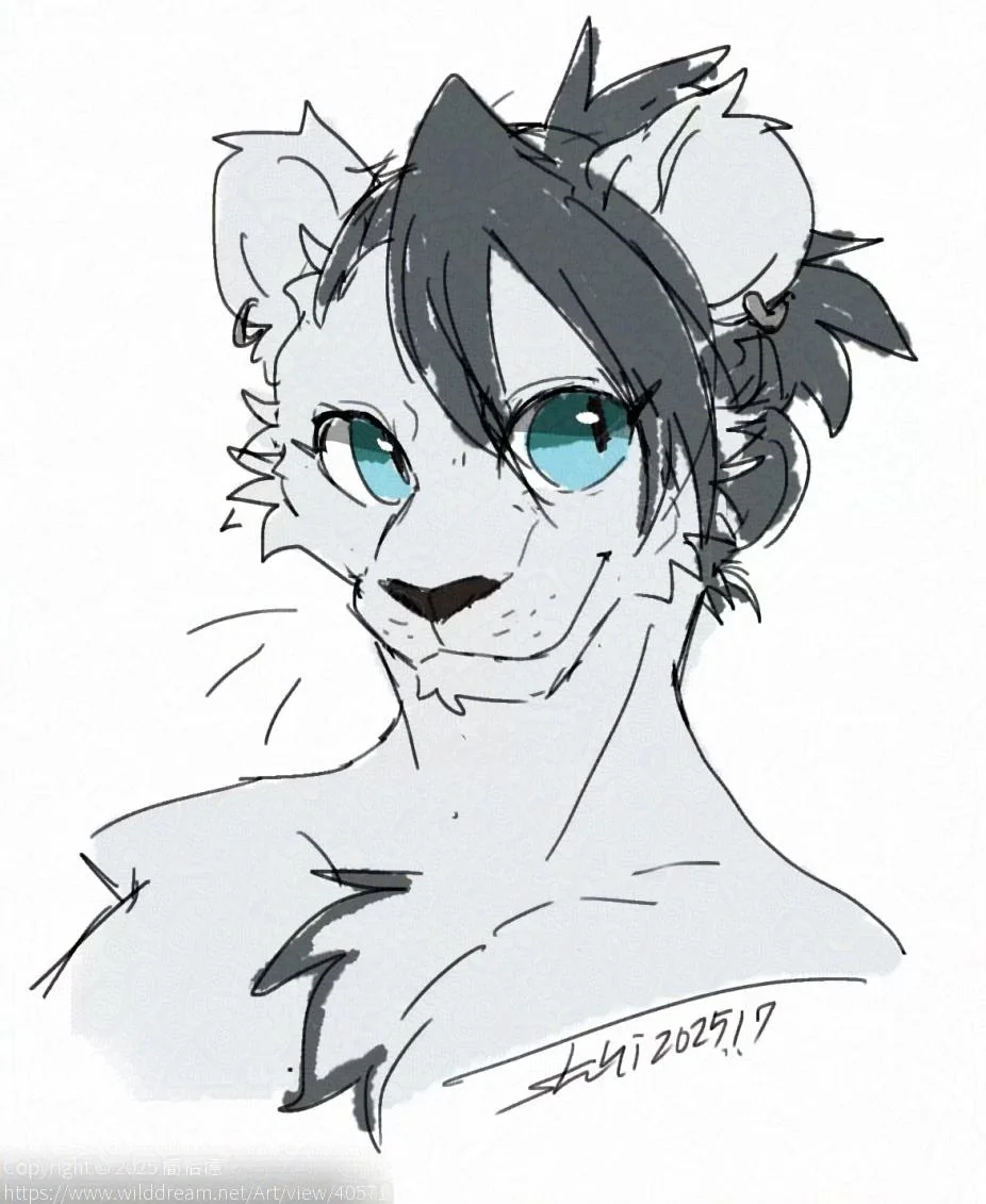 no.4隨筆贈圖 by 簡拾億, 大貓, 獅子, 獸人