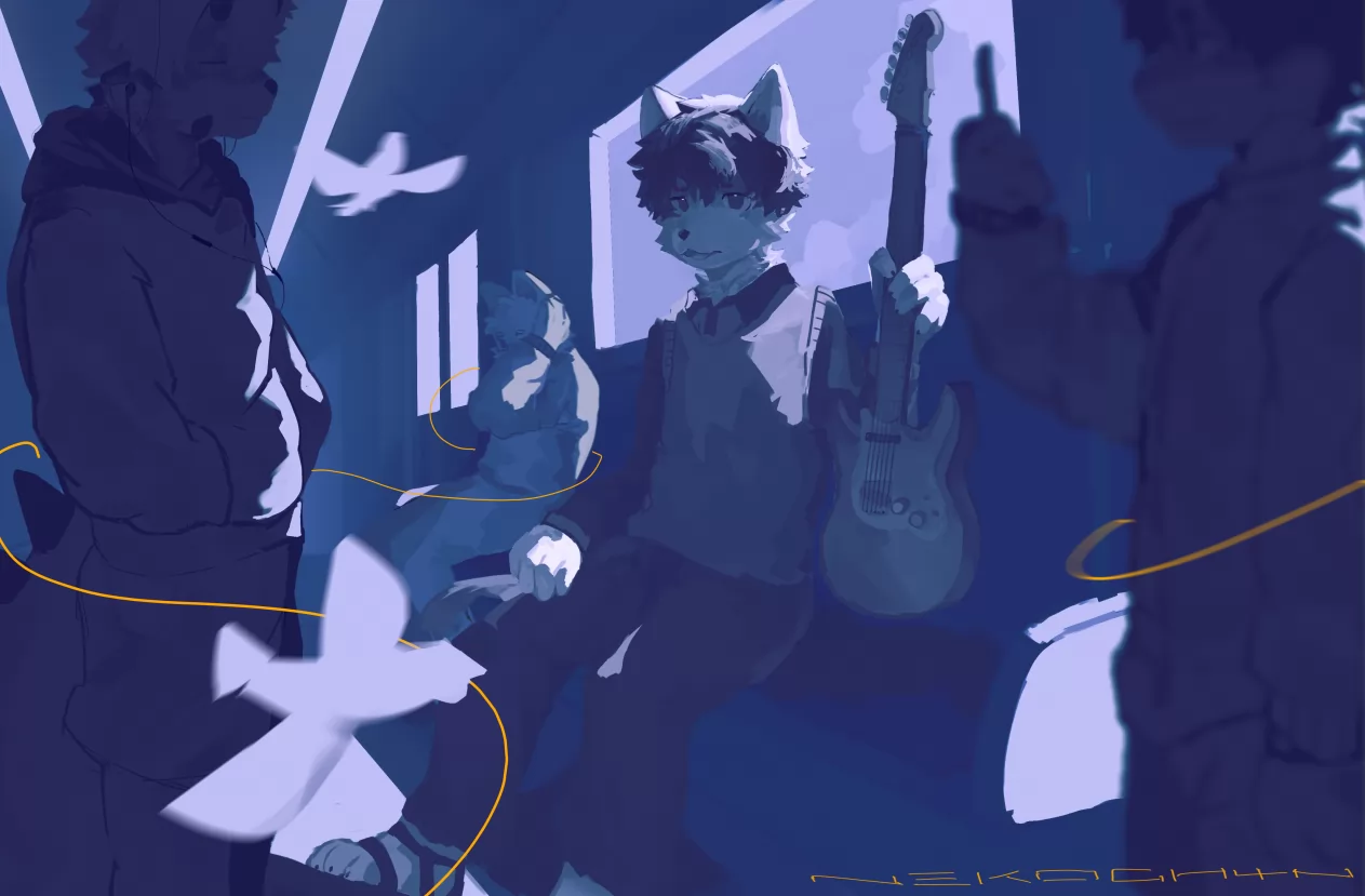 Daydream in blue by N3kog0h4N