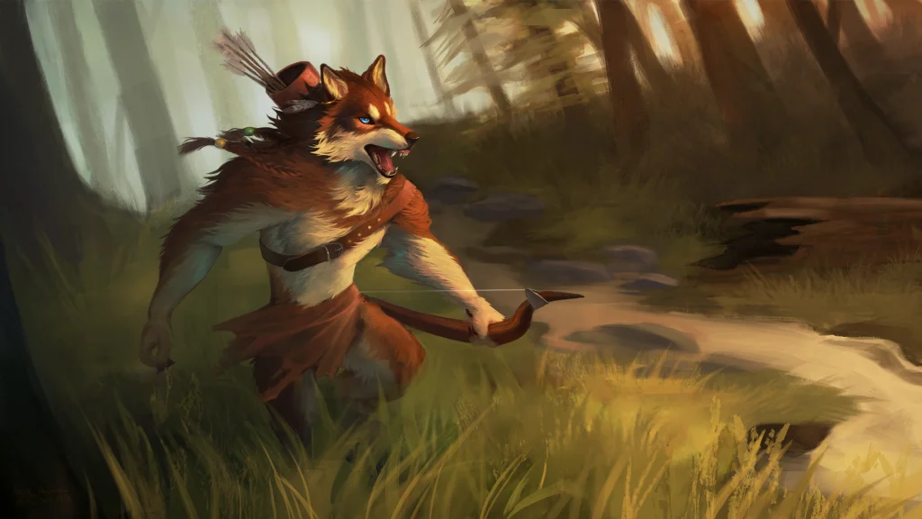 Hunter by 迅风掠影, 狼, 兽人, 厚涂, 赠图