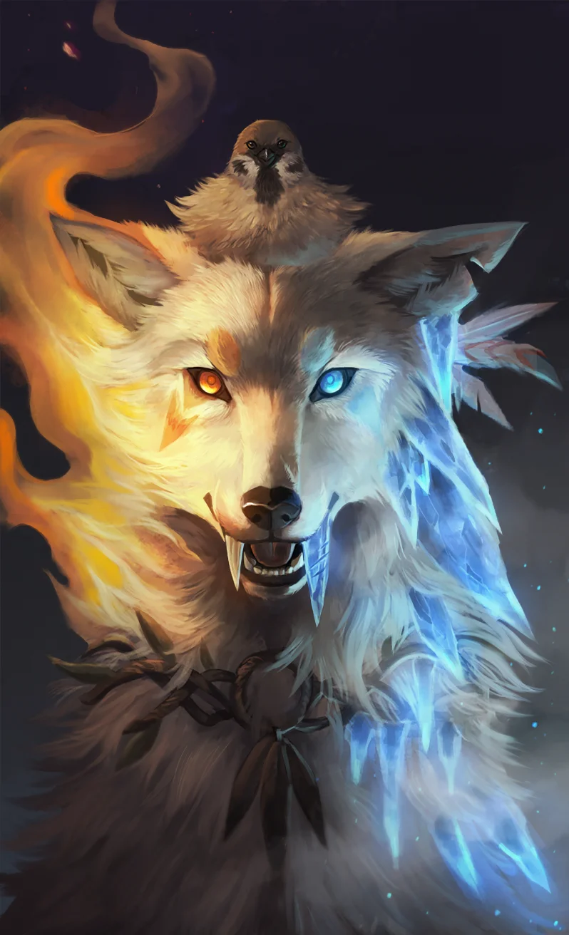 Of Fire and Ice by 迅风掠影, 厚涂, 自设