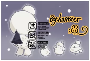 毛绒帽子鸡 by Hamster源