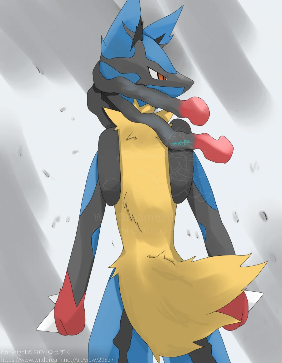 メガルカリオ by ゆうずく, pokemon, ポケモン