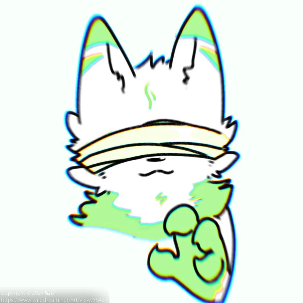碧蓝(*￣з￣) by 岑小野鹿, furry, 板绘
