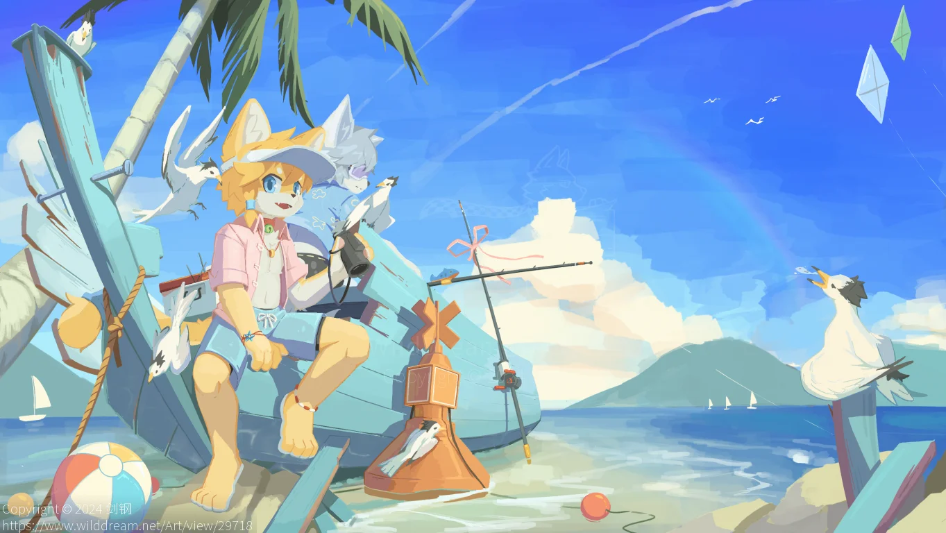 假日 by 剑钢, furry, 兽人