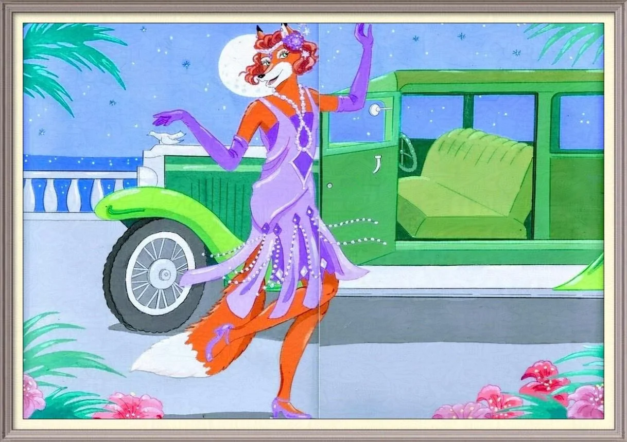 It's The Bee's Knees! by FoxyFlapper, 1920's, classiccar, flapper, fox, vintage