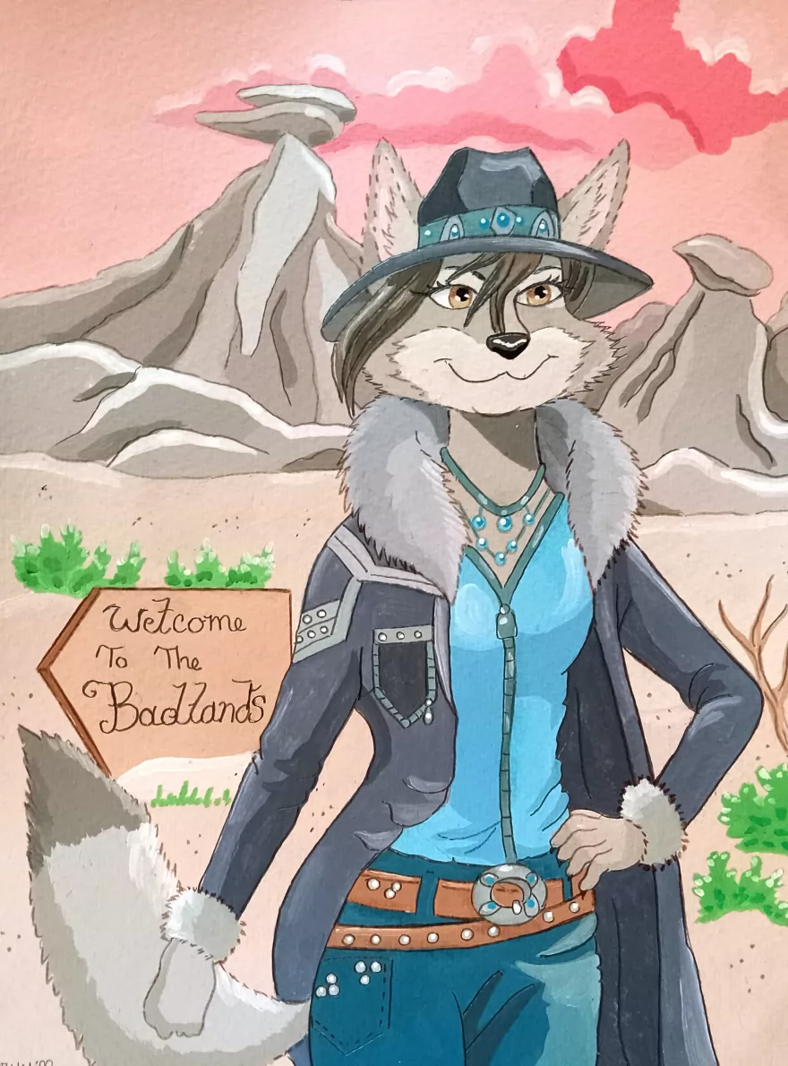 Miss North Dakota by FoxyFlapper, cowgirl, coyote, northdakota, outlaw, western