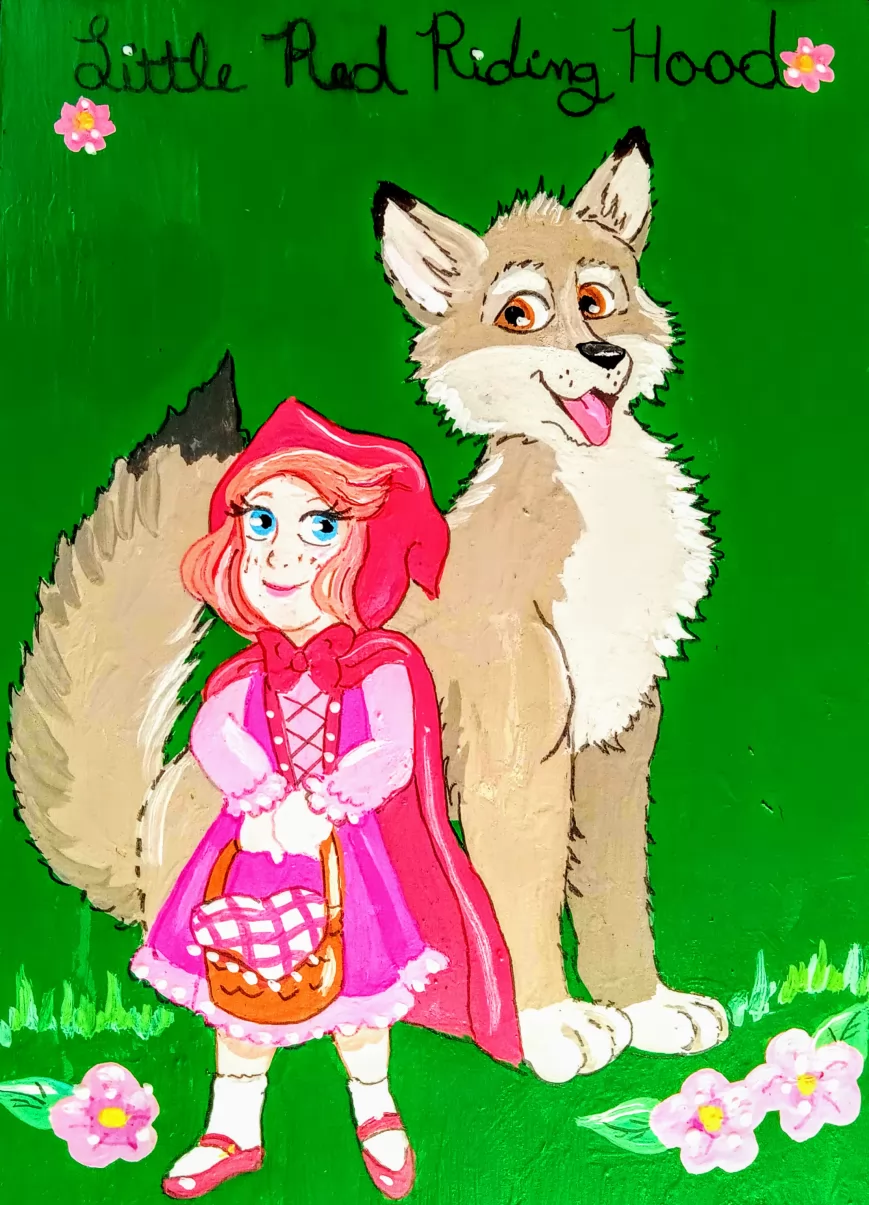 Little Red Riding Hood by FoxyFlapper, canine, fairytale, fantasy, redridinghood, wolf