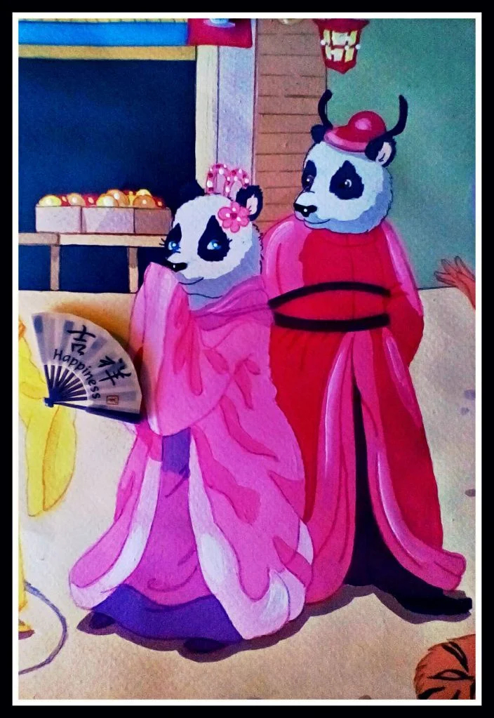Panda Couple by FoxyFlapper