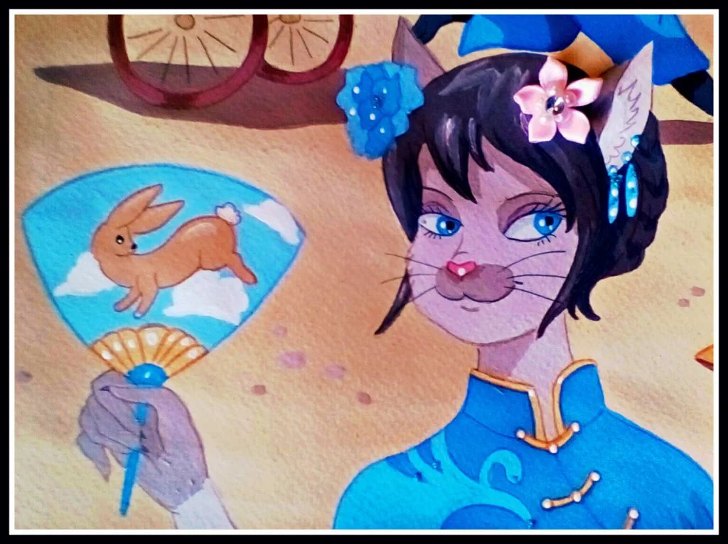 Chinese Cat Girl by FoxyFlapper