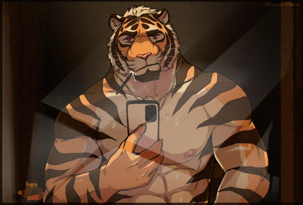 自拍 by 周神树, Furry, 兽人, 獸人, 虎兽人