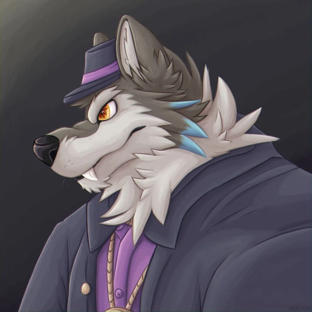 The Wolf by kstreetalley, wolf, grey wolf, canine, canidae, portrait, anthro, furry, digital, drawing, animal, mammal