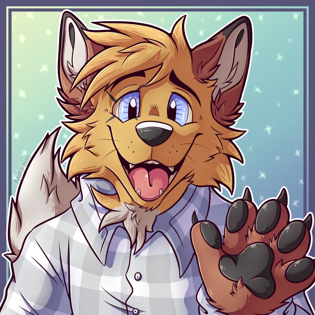 Hey hi! by kstreetalley, animal, anthro, character, digital, drawing, fox, vulpine