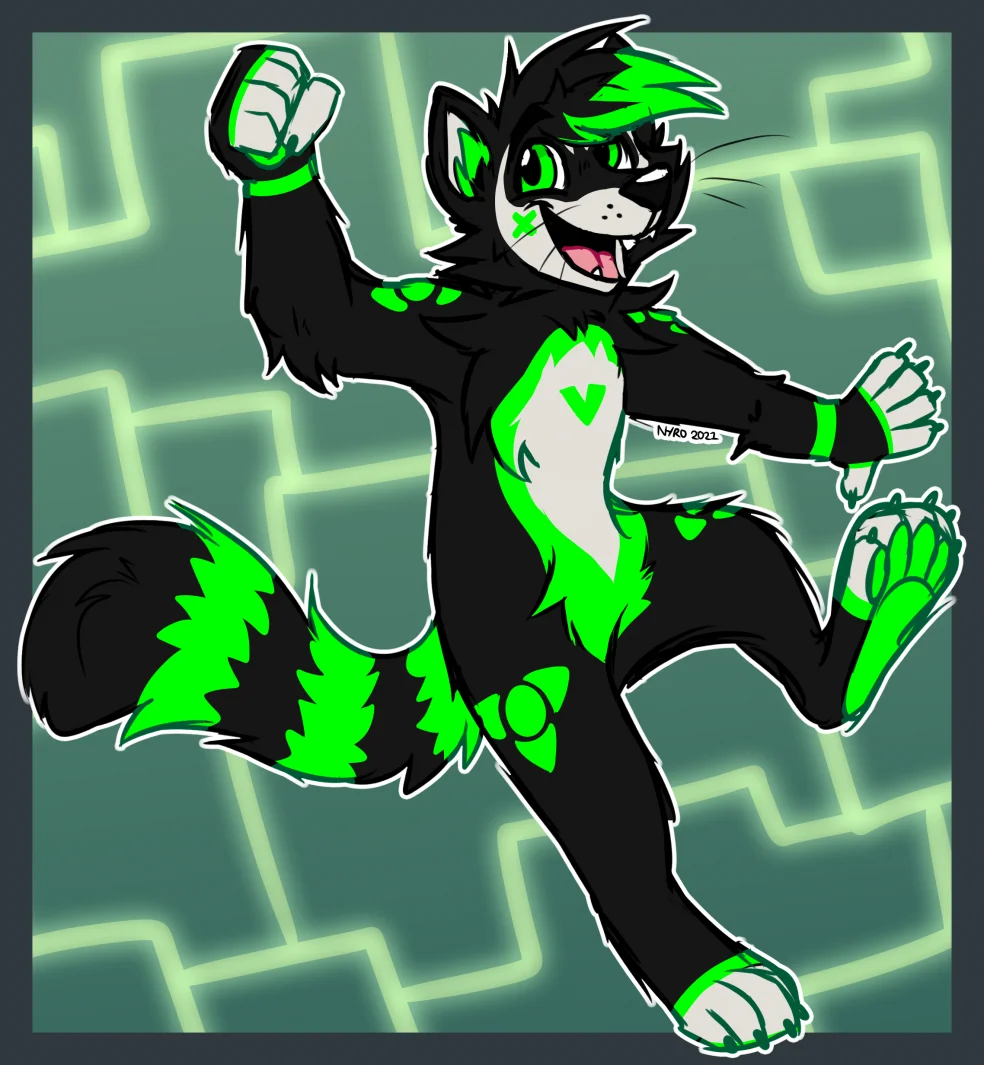 Weyzoon sketch by kstreetalley, animal, anthro, character, digital, drawing, raccoon, sketch