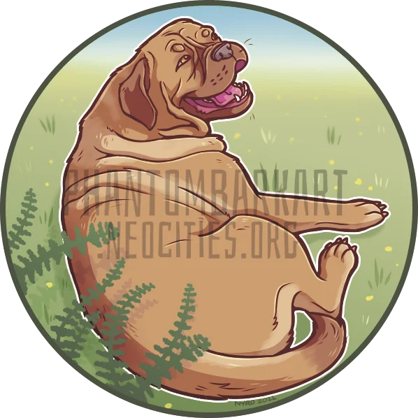 Bebe by kstreetalley, digital, canine, mammal, drawing, animal, dog, pet, dogue de bordeaux, mastiff