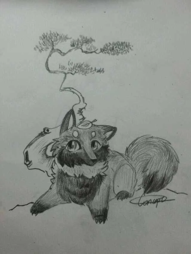 狸猫 by 有贝壳能使小狐推磨