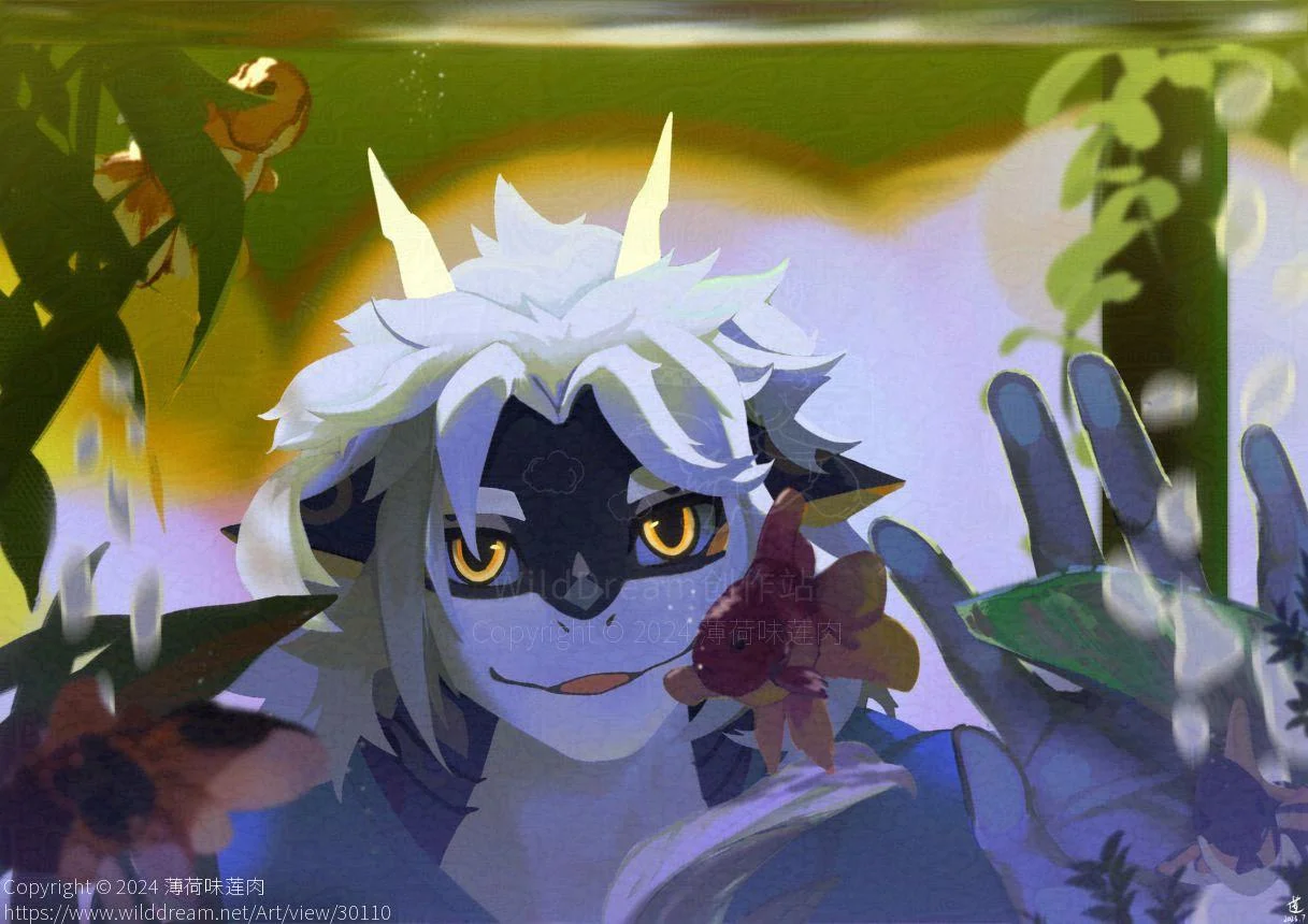 Aquarium Fish by 薄荷味莲肉, oc, 龙