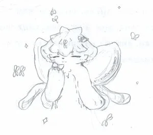 同学间的绘画接力 - 庄周梦蝶 by MapleWolf枫䓂