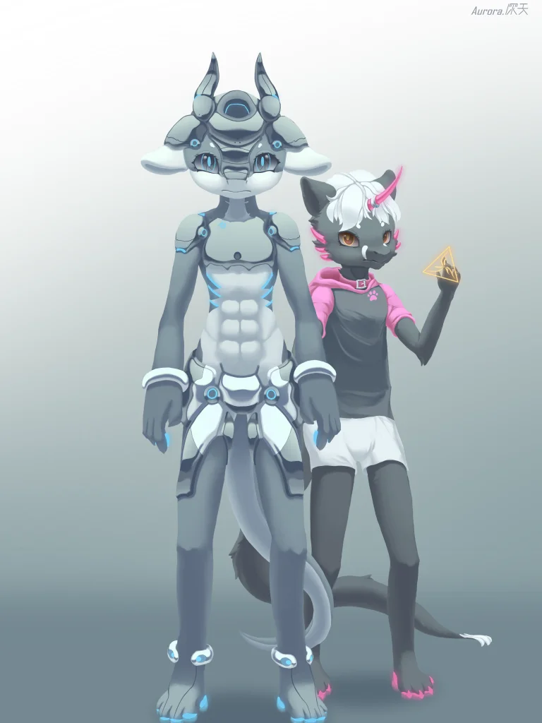 主角重新设计 by 深天, 深天, 雪苍兰, 机兽, 龙, 设定