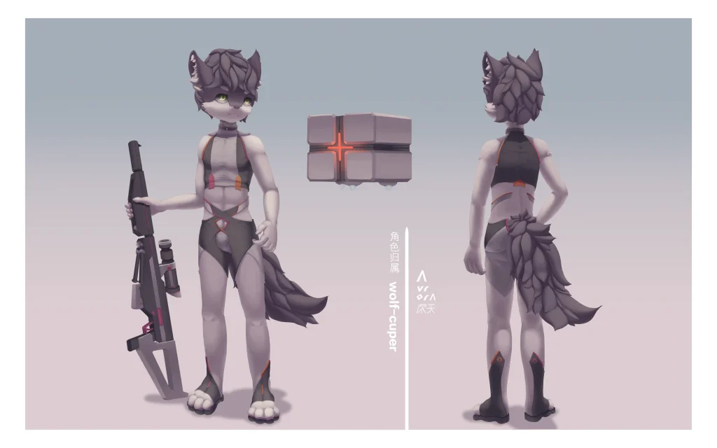 委托-wolf cuper by 深天, 委托, 狼, 深天