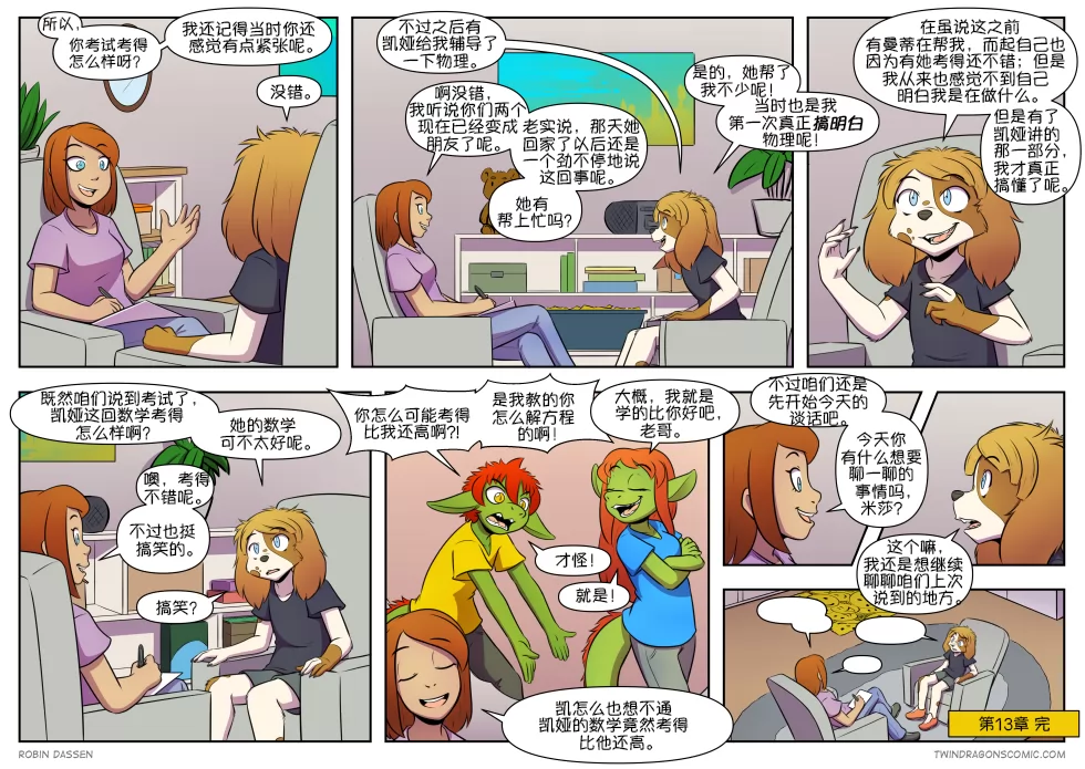 【授权汉化】Twin Dragons | 龙凤双宝 #445 by 305寝, 凯, 凯娅, 授权汉化, 漫画, 狗, 米莎, 西方龙, 龙凤双宝
