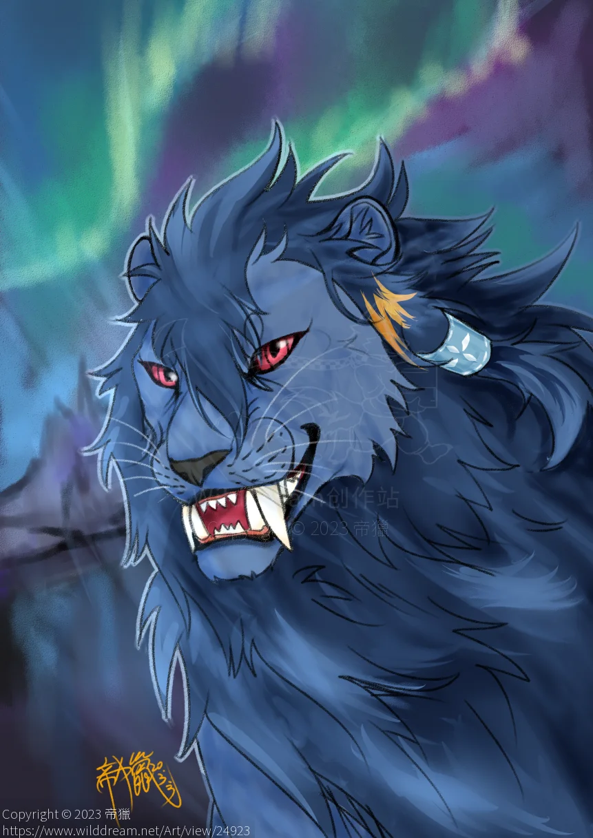 藍焰交換 by 帝獵, furry, 貓, 獅子
