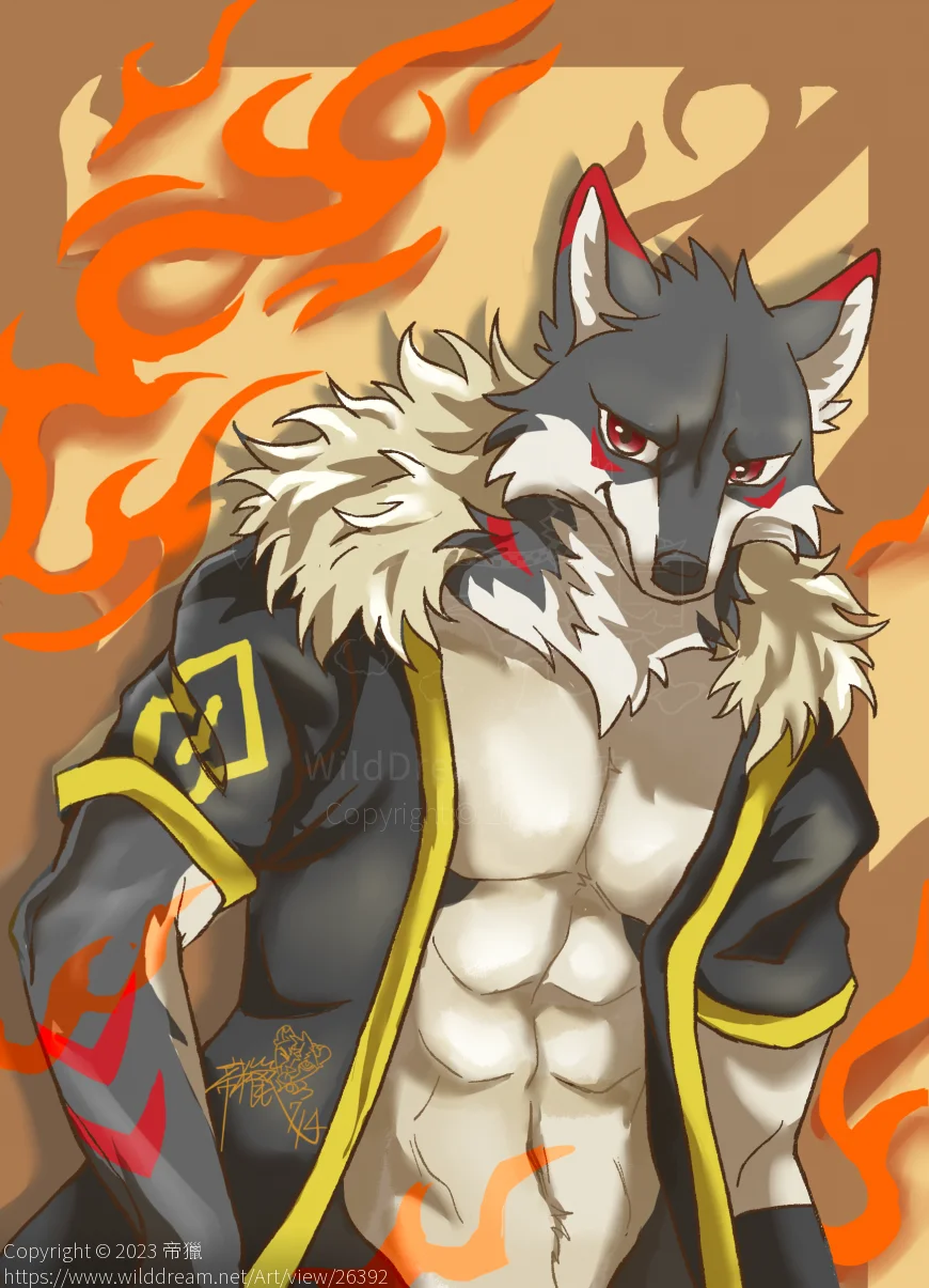 麟風交換 by 帝獵, furry, wolf, 狼 