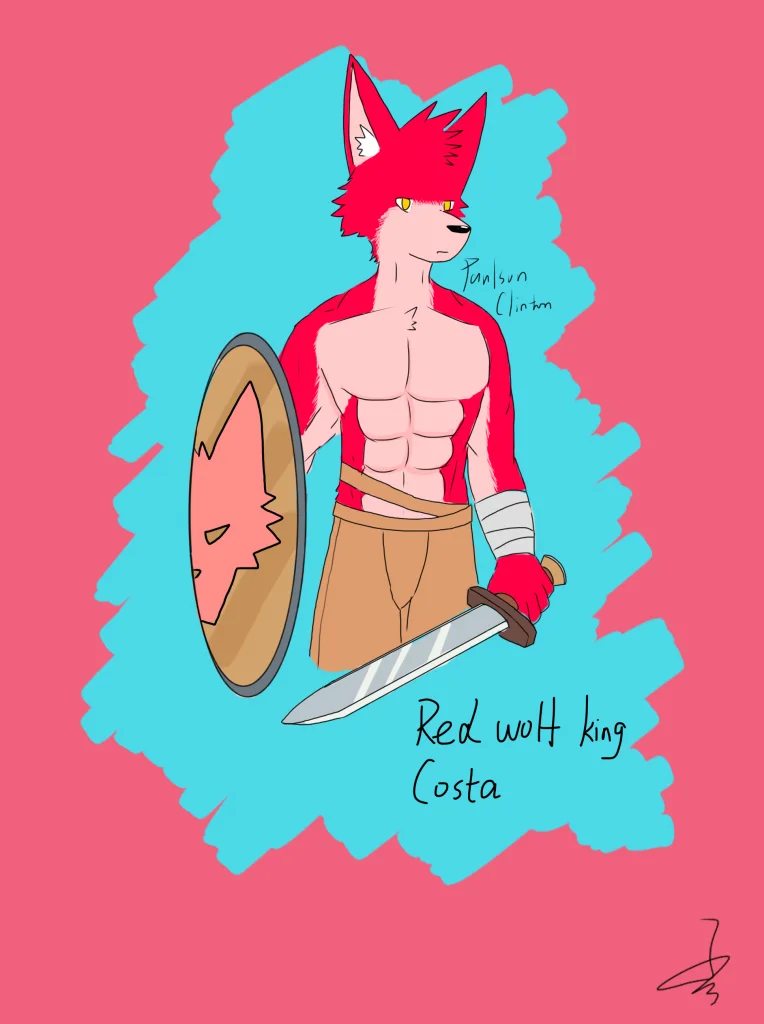 Red Wolf King Costa by 保尔森克林顿