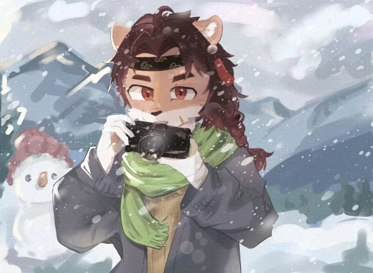 拍照当然有拍照人 by haomu, 自设/oc/原创/狮子/古风