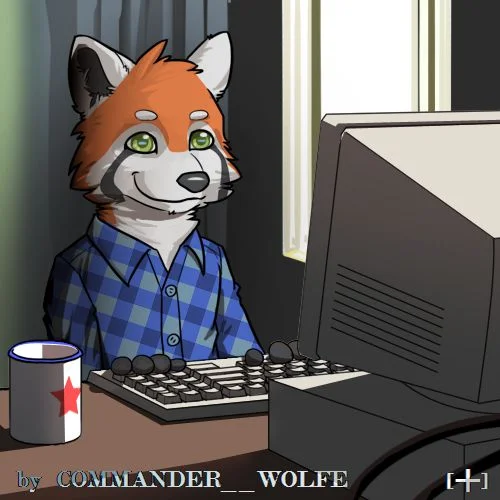 Red Panda the hacker by COMMANDER--WOLFE