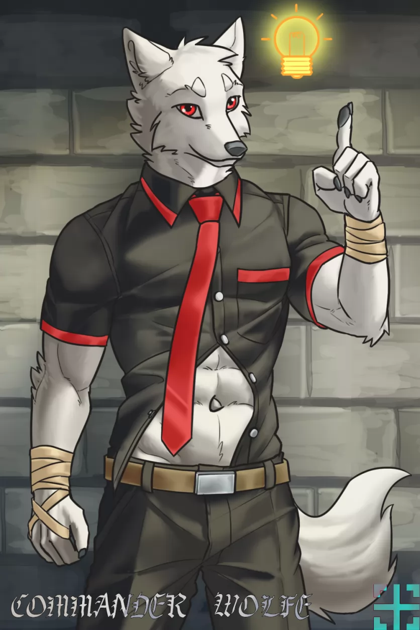 “哦对了” by COMMANDER--WOLFE, 雪鬣