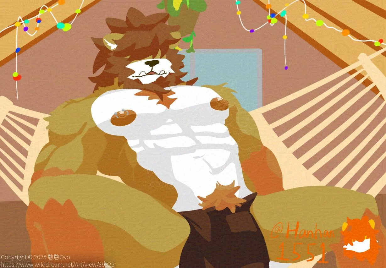吊床 by 憨憨Ovo, OC, SFW