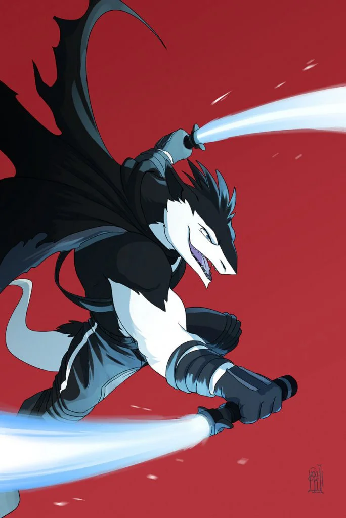 Dual sabers  by 失序之夜