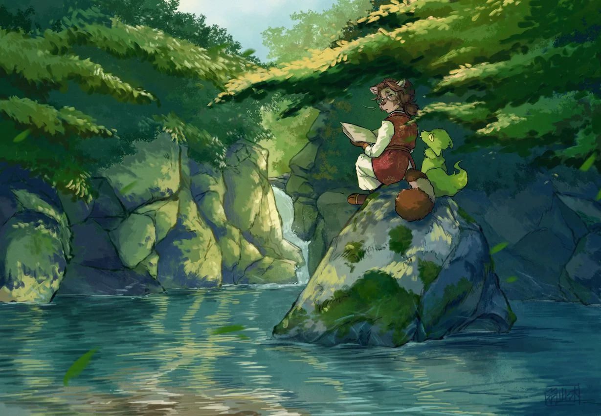 清涧之曲 by 毛毛此木, #古风元素  #风景  , 貉子