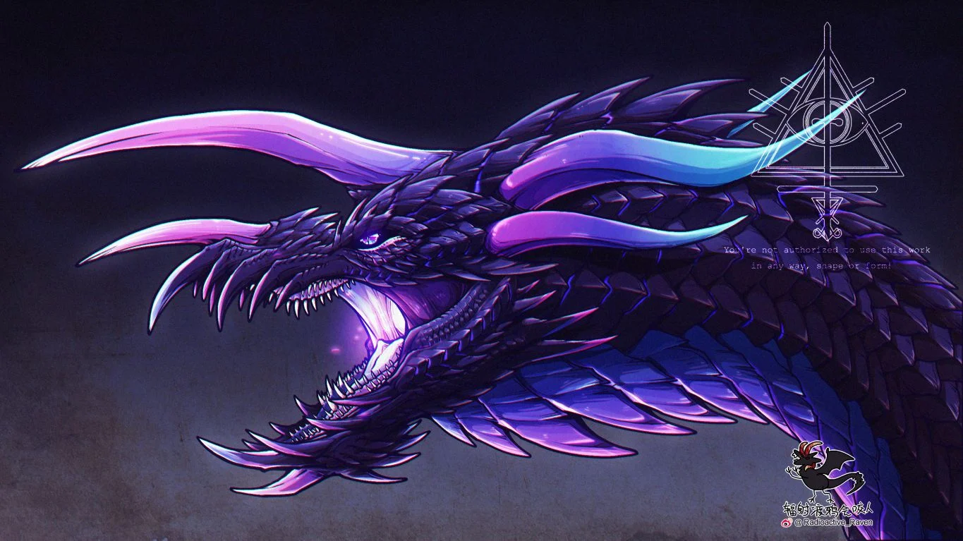 Everlasting Dragon by 辐射渡鸦, 幻想生物, 龙