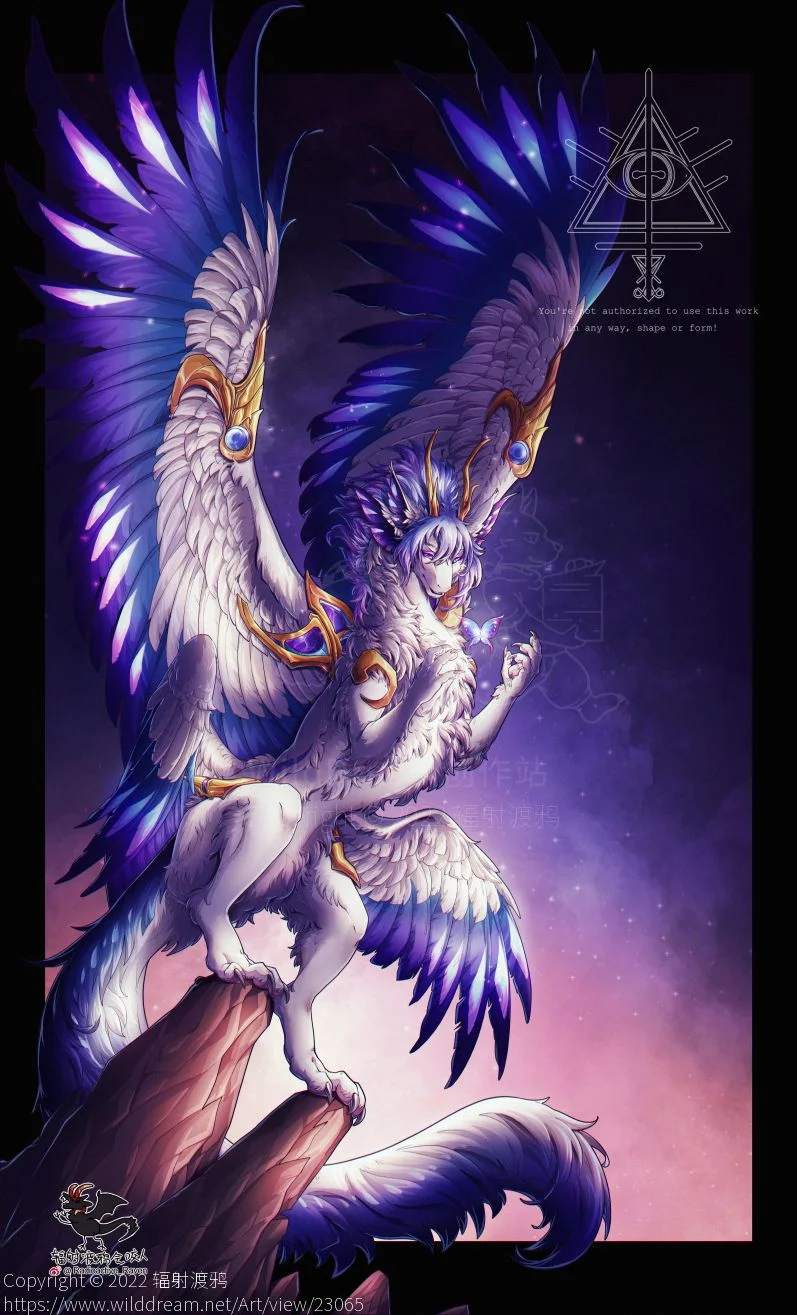 【稿】蝴蝶效应 by 辐射渡鸦, 幻想生物, furry, 龙, 西方龙