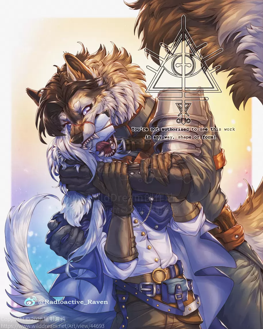 【稿】幸运的 by 辐射渡鸦, furry, 捷克狼犬, 犬科, 狗, 狼, 萨路基猎犬